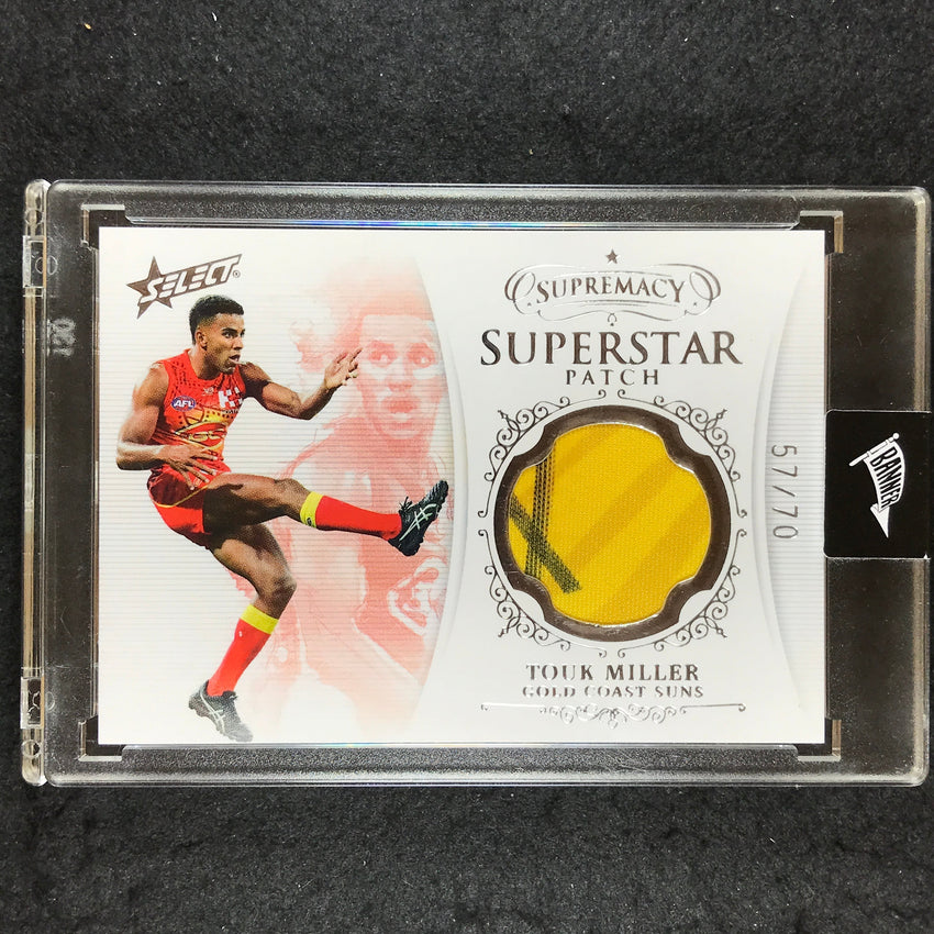 2019 Select AFL Supremacy TOUK MILLER Superstar Patch 57/70