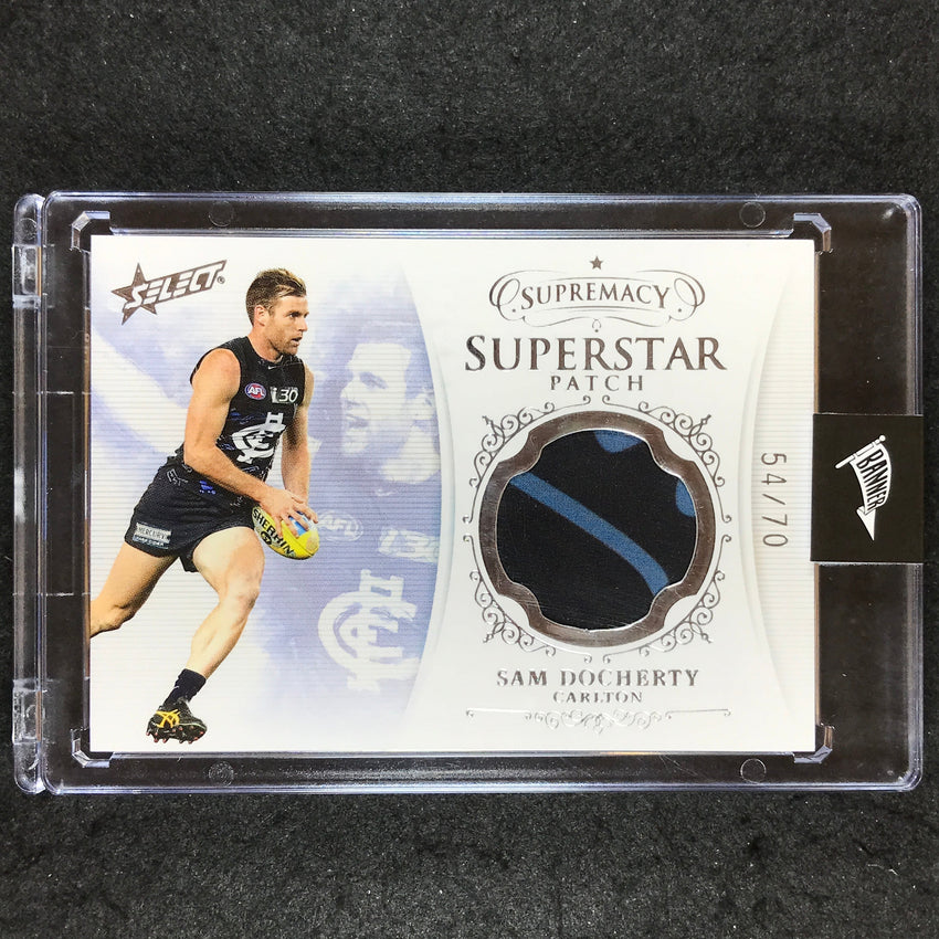 2019 Select AFL Supremacy SAM DOCHERTY Superstar Patch 54/70