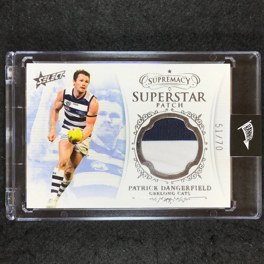 2019 Select AFL Supremacy PATRICK DANGERFIELD Superstar Patch 51/70