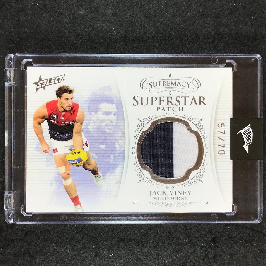 2019 Select AFL Supremacy JACK VINEY Superstar Patch 57/70