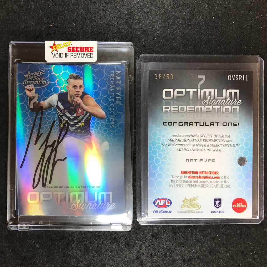 2022 Select AFL Optimum NAT FYFE Mirror Signature 36/50