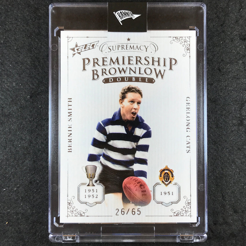 2019 Select AFL Supremacy BERNIE SMITH Premiership Brownlow Double 26/65