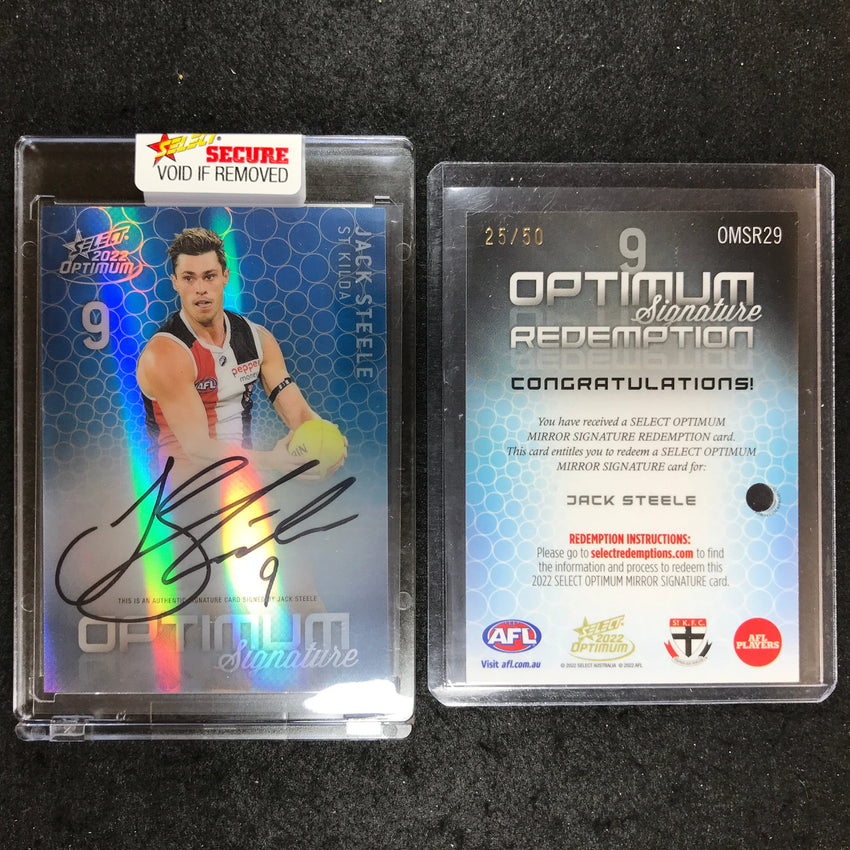 2022 Select AFL Optimum JACK STEELE Mirror Signature 25/50