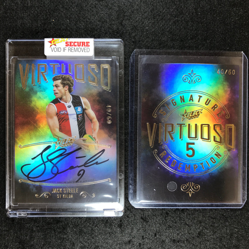2022 Select AFL Footy Stars JACK STEELE Virtuoso Signature 40/60