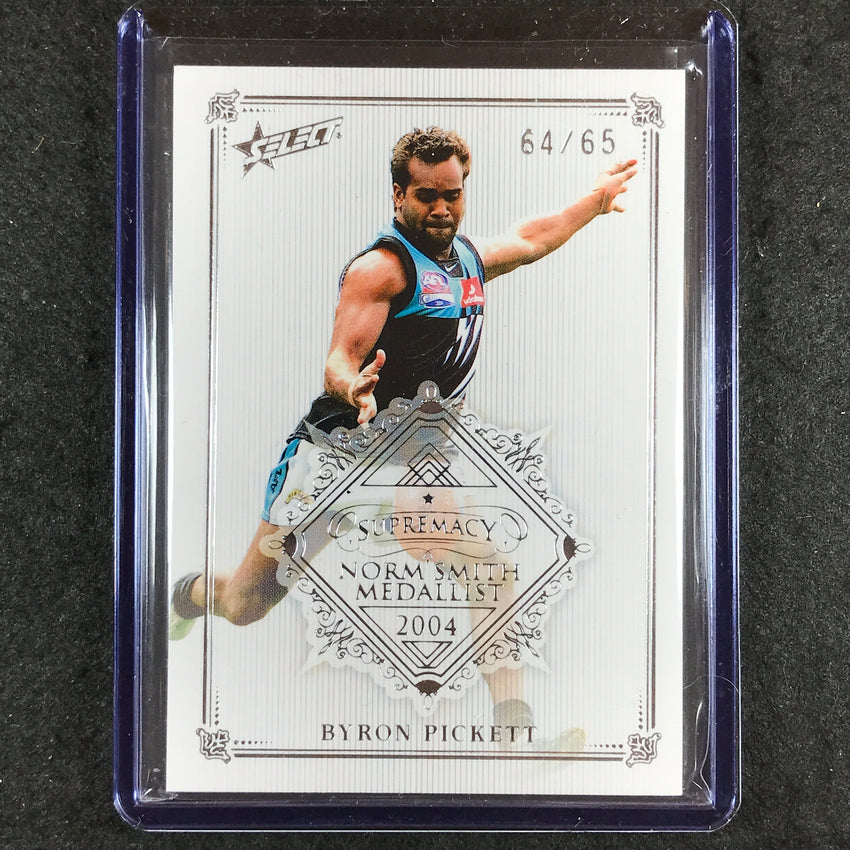 2021 Select AFL Supremacy BYRSON PICKETT Norm Smith Medallist 64/65