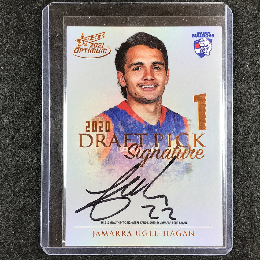 2021 Select AFL Optimum JAMARRA UGLE HAGAN Draft Pick Signature Copper 110/170