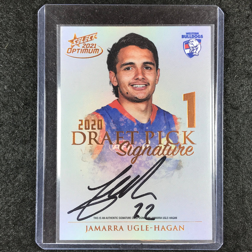 2021 Select AFL Optimum JAMARRA UGLE HAGAN Draft Pick Signature Copper 19/170
