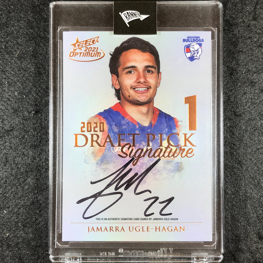 2021 Select AFL Optimum JAMARRA UGLE HAGAN Draft Pick Signature Copper 106/170