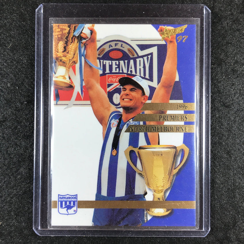 1997 Select AFL Ultimate NORTH MELBOURNE Mystery Card 1996 Premiers