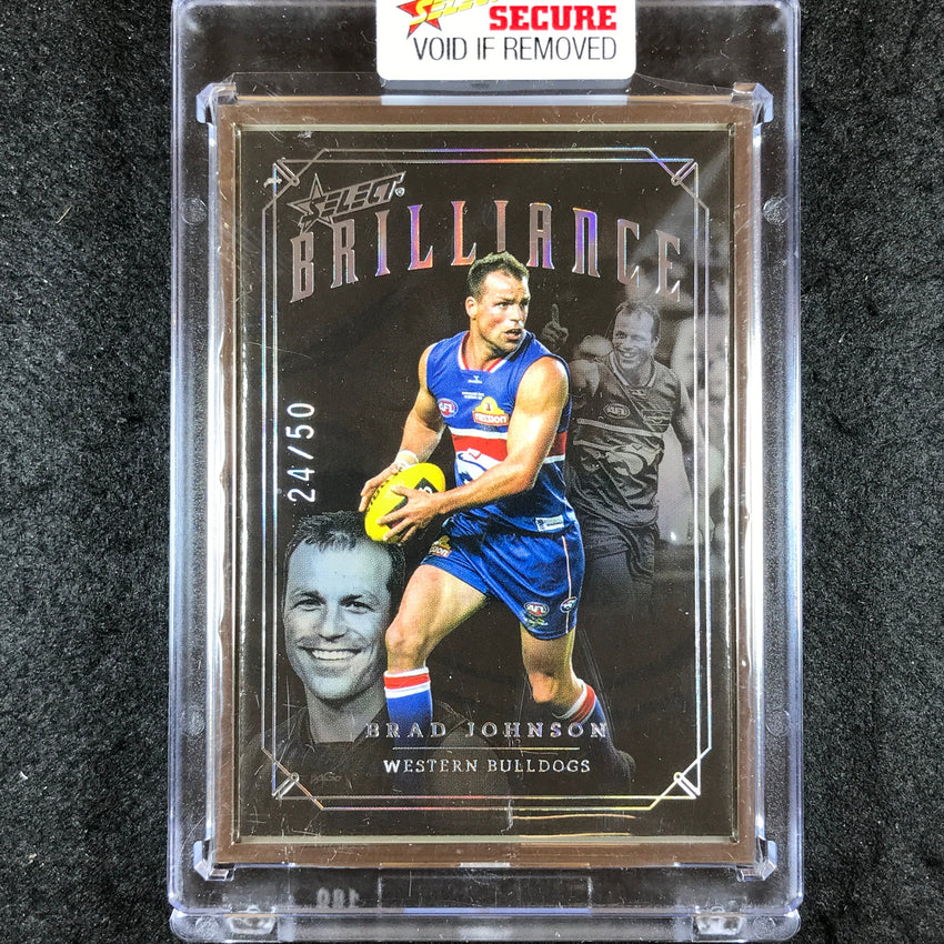 2022 Select AFL Brilliance BRAD JOHNSON Platinum Frame 24/50