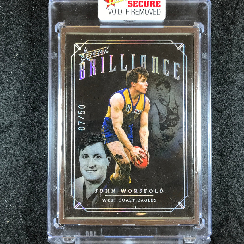 2022 Select AFL Brilliance JOHN WORSFOLD Platinum Frame 07/50