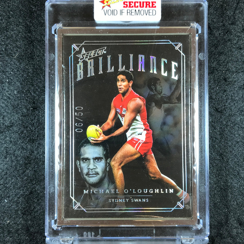 2022 Select AFL Brilliance MICHAEL O'LOUGHLIN Platinum Frame 06/50