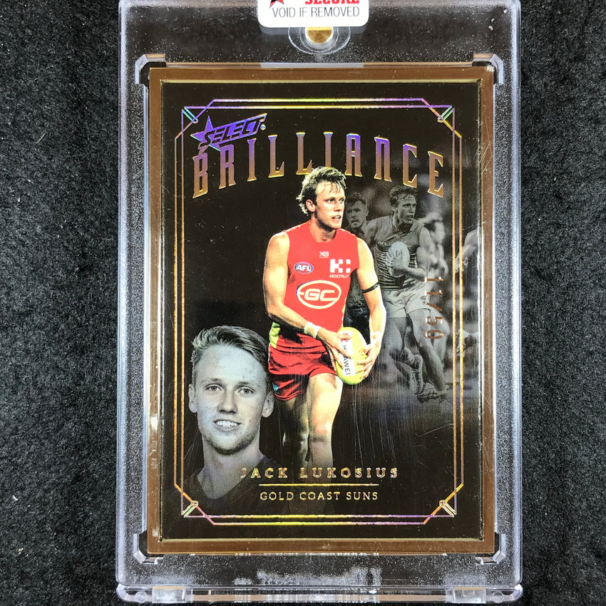 2020 Select AFL Brilliance JACK LUKOSIUS Gold Frame 11/50