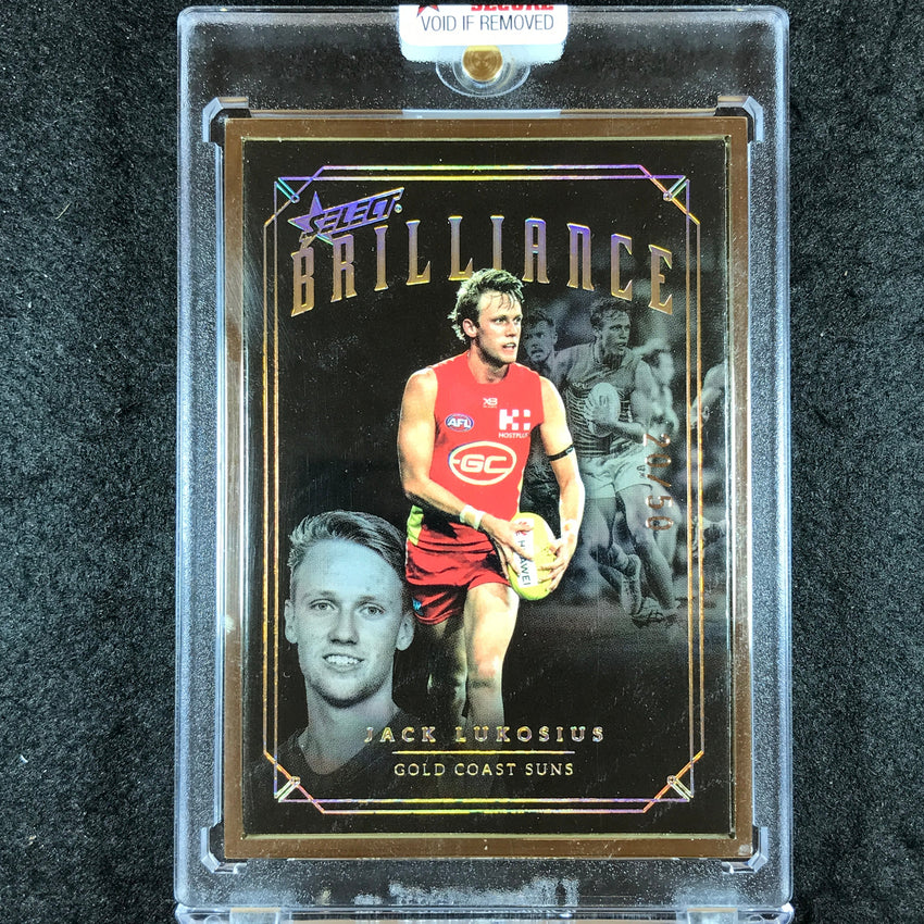 2020 Select AFL Brilliance JACK LUKOSIUS Gold Frame 20/50