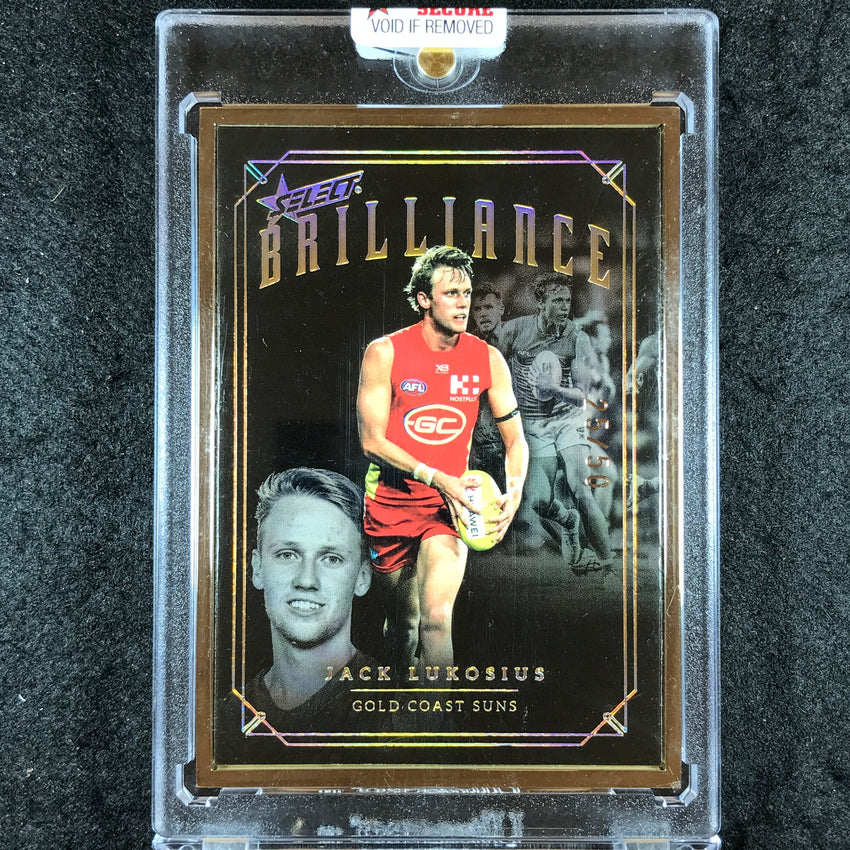 2020 Select AFL Brilliance JACK LUKOSIUS Gold Frame 25/50
