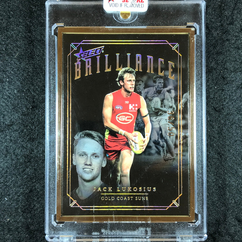 2020 Select AFL Brilliance JACK LUKOSIUS Gold Frame 36/50