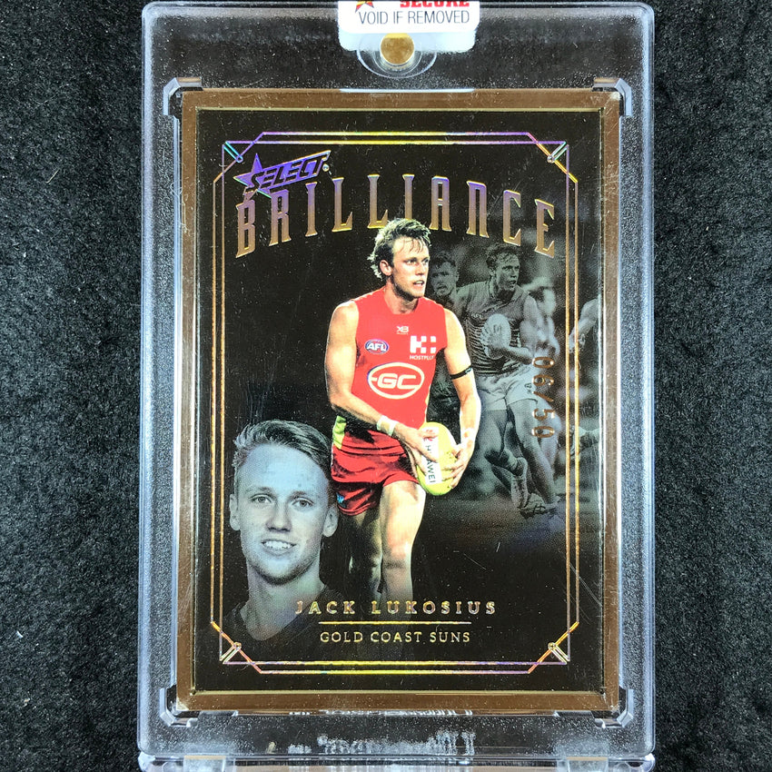 2020 Select AFL Brilliance JACK LUKOSIUS Gold Frame 06/50