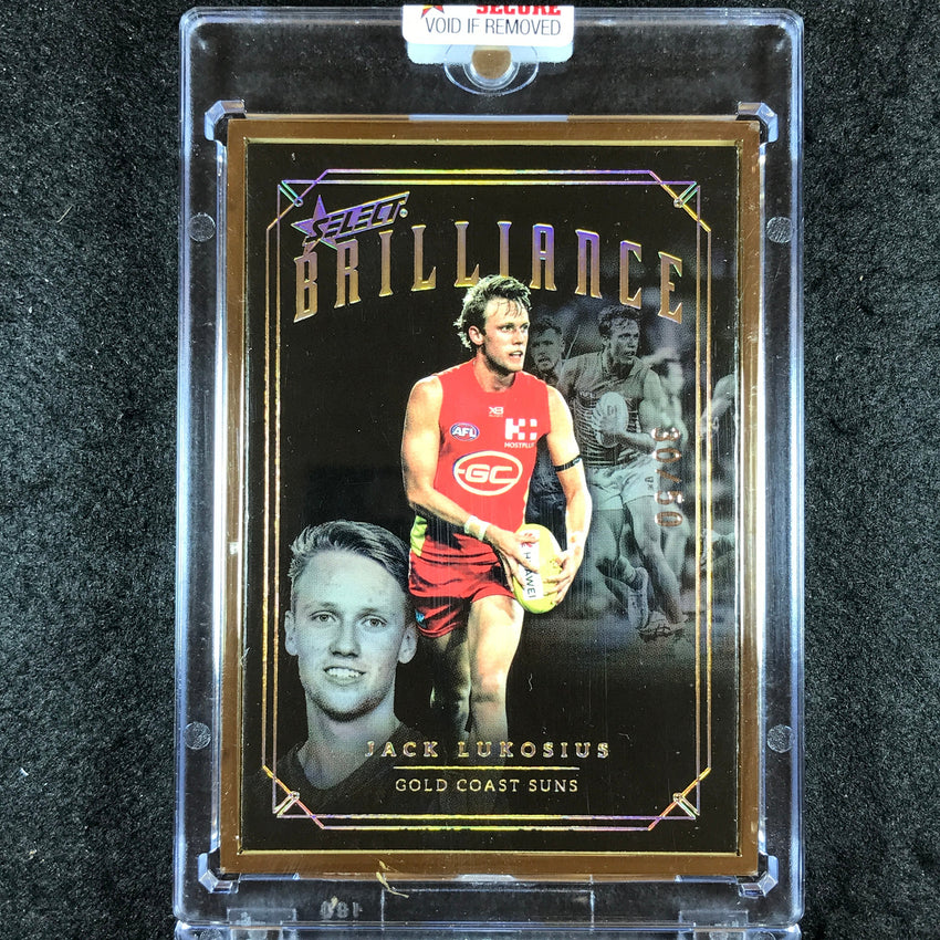 2020 Select AFL Brilliance JACK LUKOSIUS Gold Frame 30/50