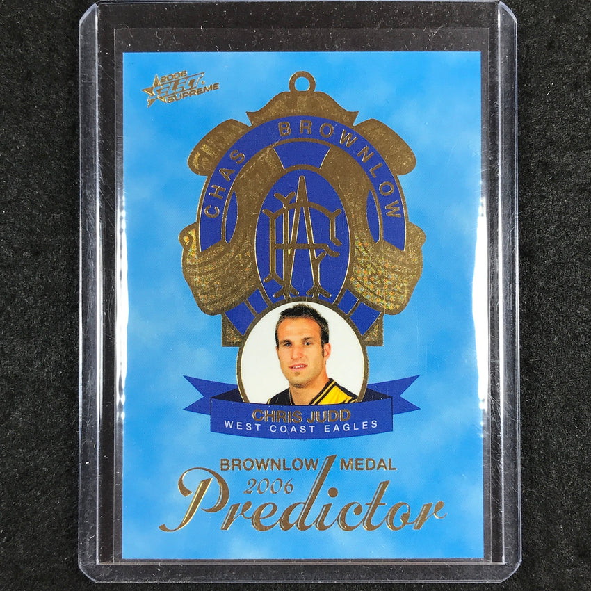2006 Select AFL Supreme CHRIS JUDD Brownlow Medal Predictor 40/100