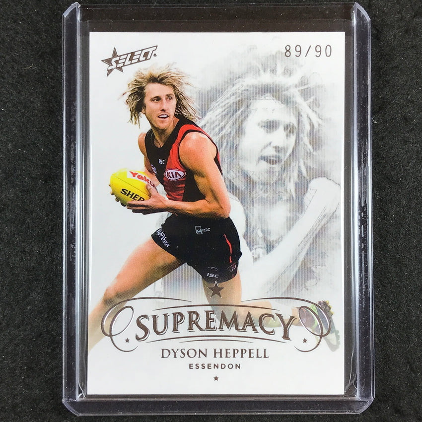 2019 Select AFL Supremacy DYSON HEPPELL Base 89/90