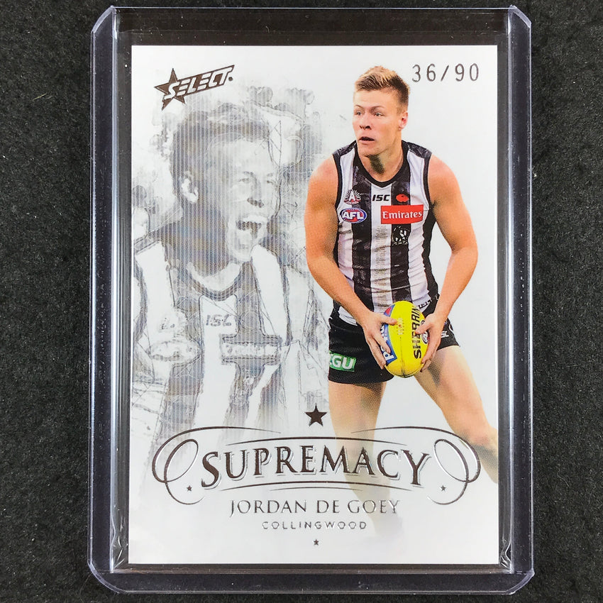 2019 Select AFL Supremacy JORDAN DE GOEY Base 36/90