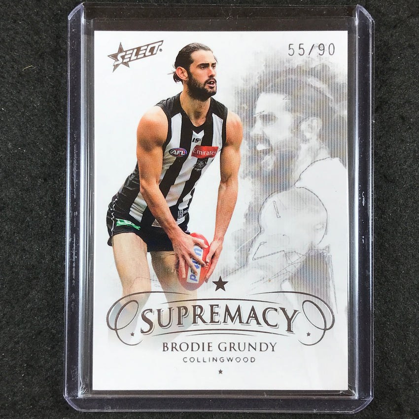2019 Select AFL Supremacy BRODIE GRUNDY Base 55/90