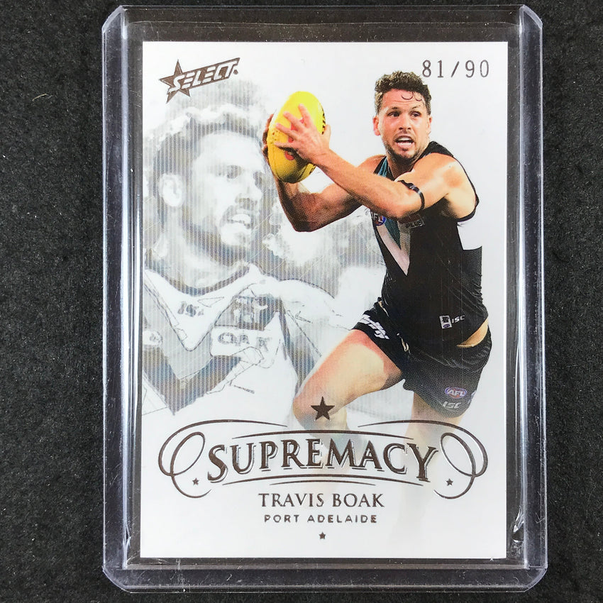 2019 Select AFL Supremacy TRAVIS BOAK Base 81/90