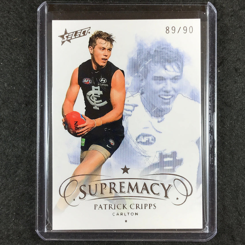 2019 Select AFL Supremacy PATRICK CRIPPS Base 89/90