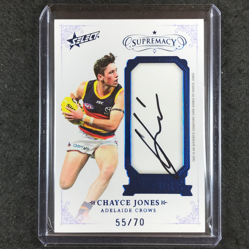 2021 Select AFL Supremacy CHAYCE JONES Franchise Future Signature 55/70