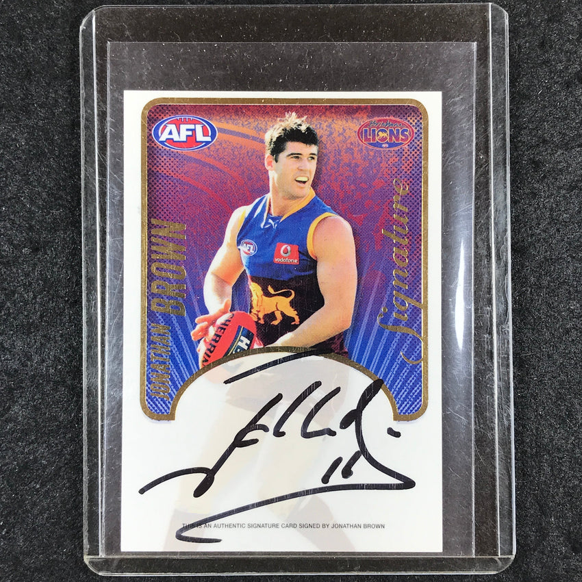 2009 Select AFL Herald Sun JONATHAN BROWN Signature 198/800