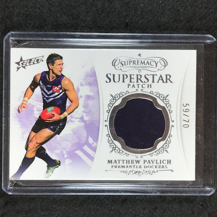 2021 Select AFL Supremacy MATTHEW PAVLICH Superstar Patch 59/70