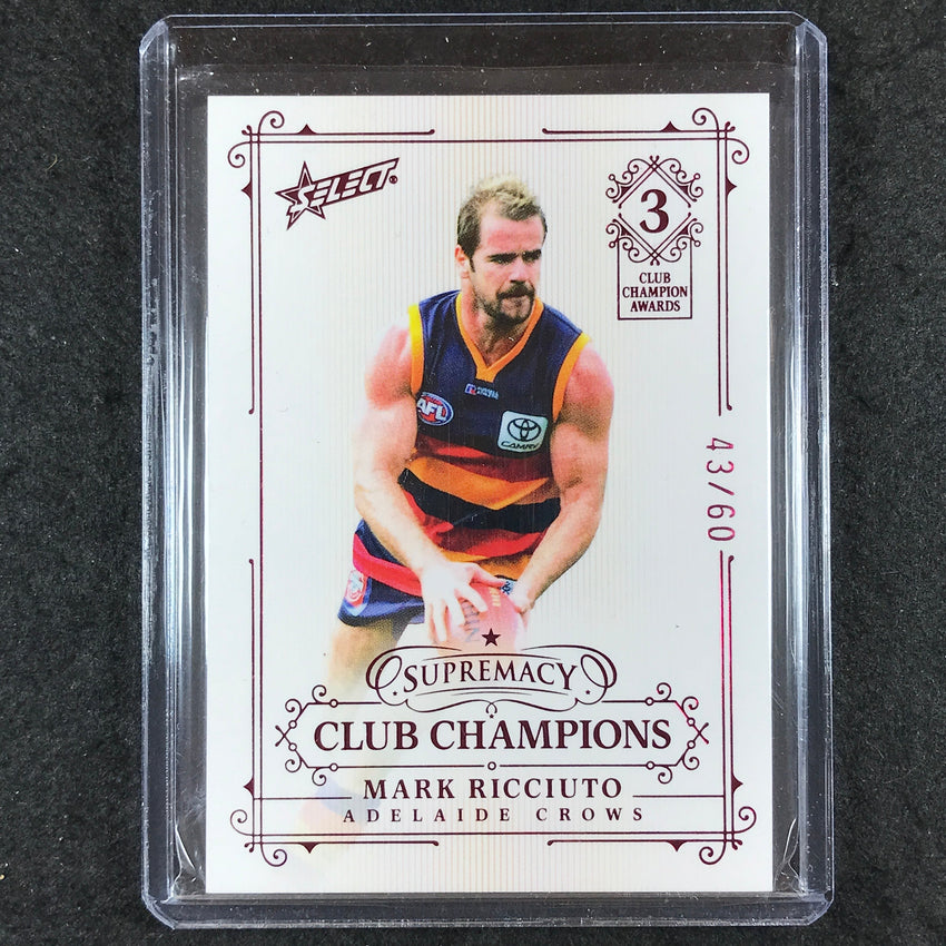 2021 Select AFL Supremacy MARK RICCIUTO Club Champions 43/60