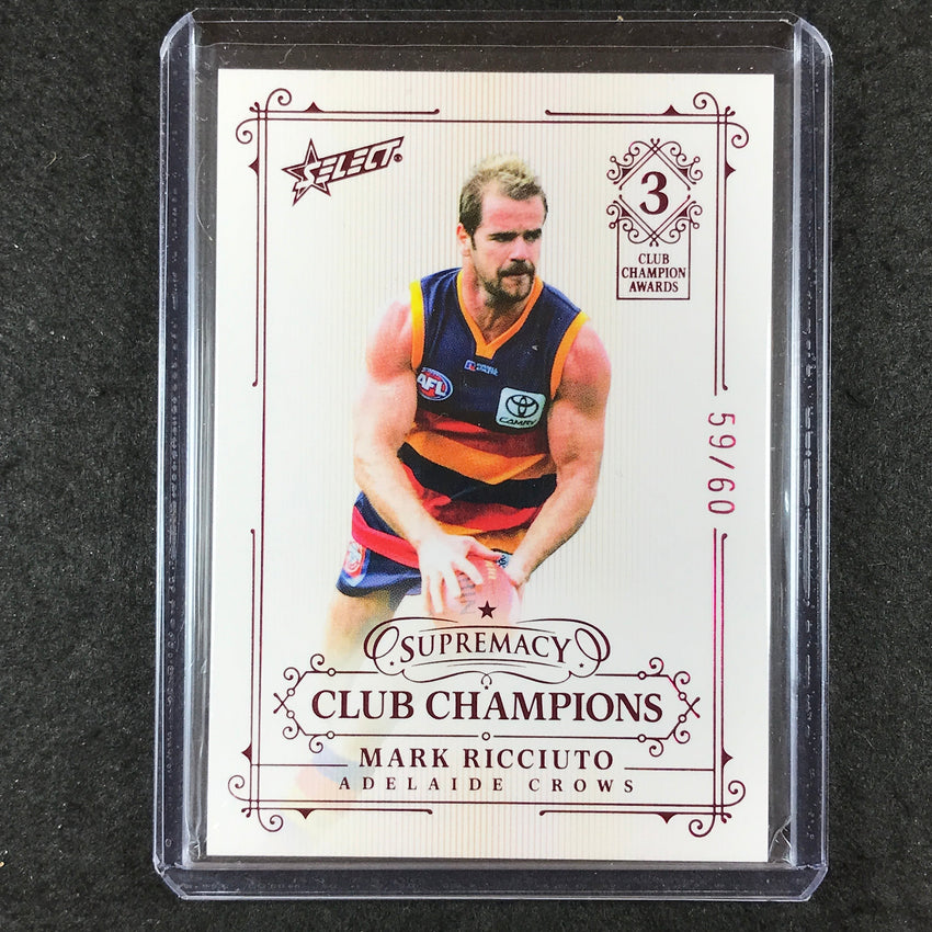 2021 Select AFL Supremacy MARK RICCIUTO Club Champions 59/60