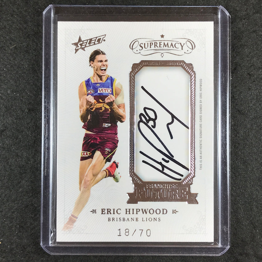 2021 Select AFL Supremacy ERIC HIPWOOD Franchise Future Signature 18/70