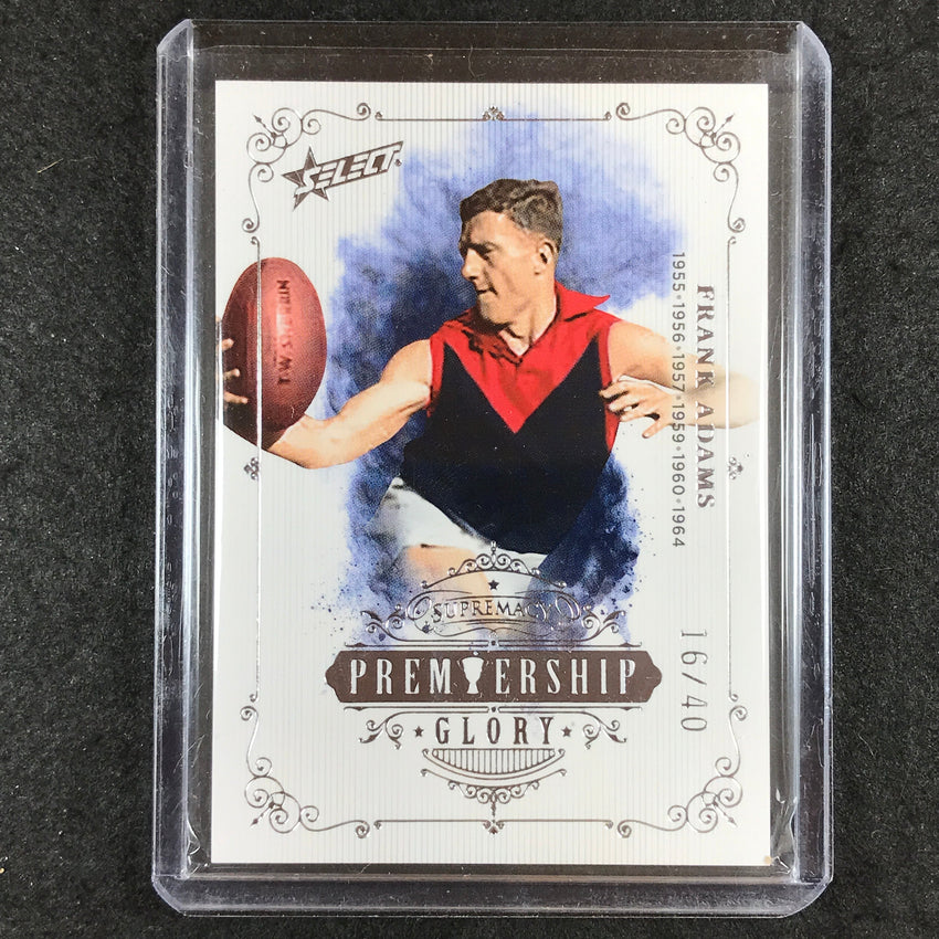 2021 Select AFL Supremacy FRANK ADAMS Premiership Glory 16/40
