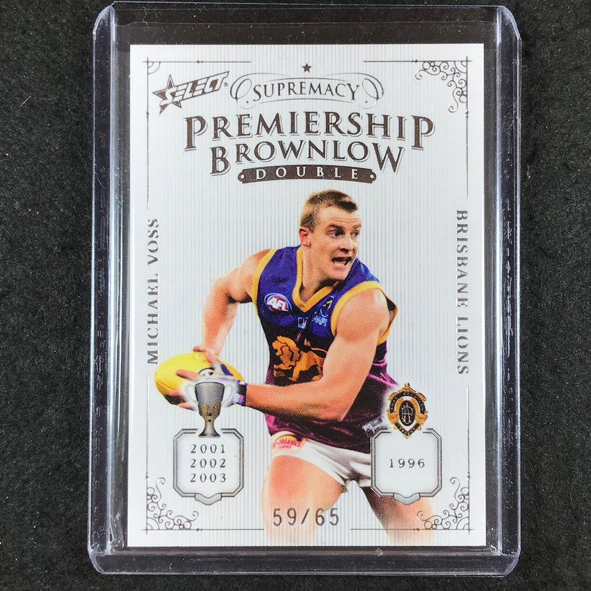 2021 Select AFL Supremacy MICHAEL VOSS Premiership Brownlow Double 59/65