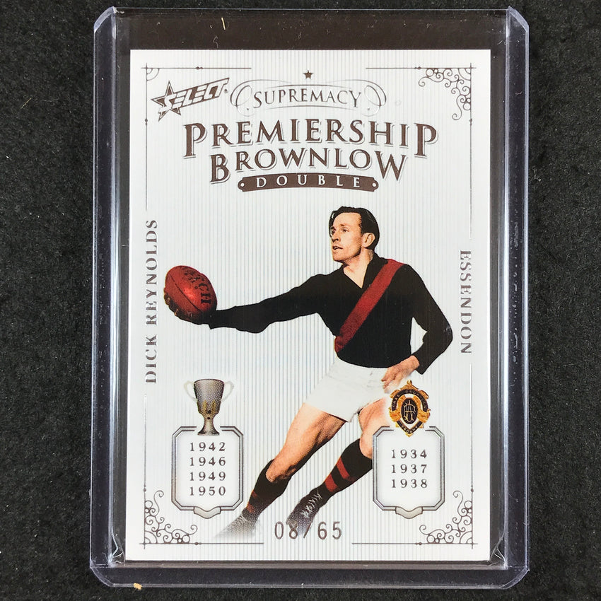 2021 Select AFL Supremacy DICK REYNOLDS Premiership Brownlow Double 08/65