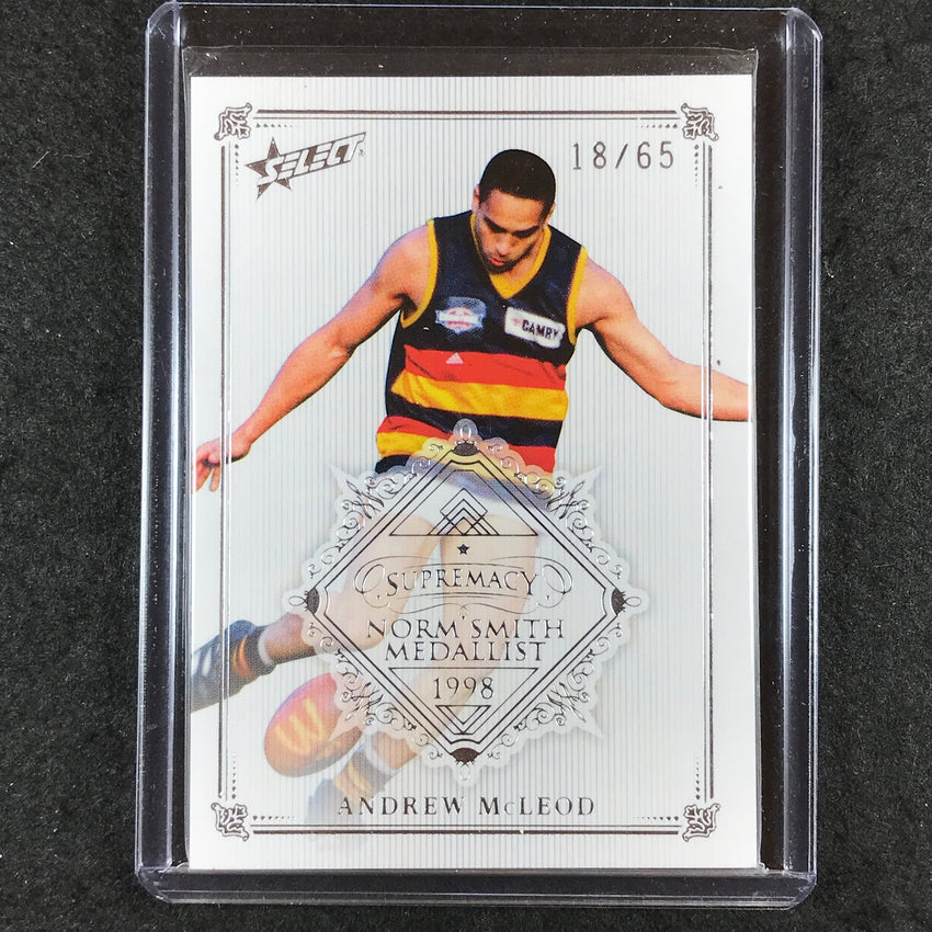 2021 Select AFL Supremacy ANDREW MCLEOD Norm Smith Medallist NSM18 18/65
