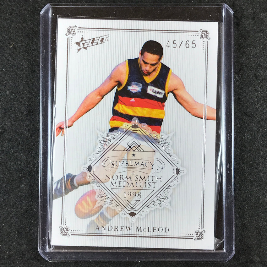 2021 Select AFL Supremacy ANDREW MCLEOD Norm Smith Medallist NSM18 45/65