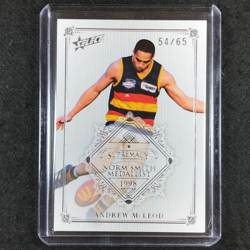 2021 Select AFL Supremacy ANDREW MCLEOD Norm Smith Medallist NSM18 54/65