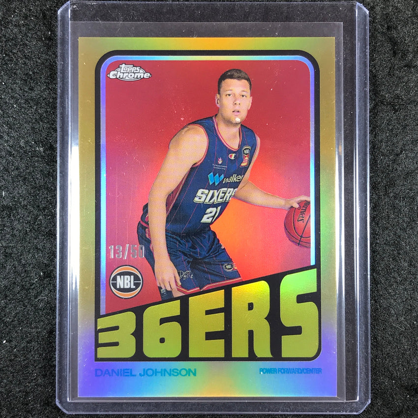 2022-23 Topps Chrome NBL DANIEL JOHNSON 1972 Topps Gold 13/50