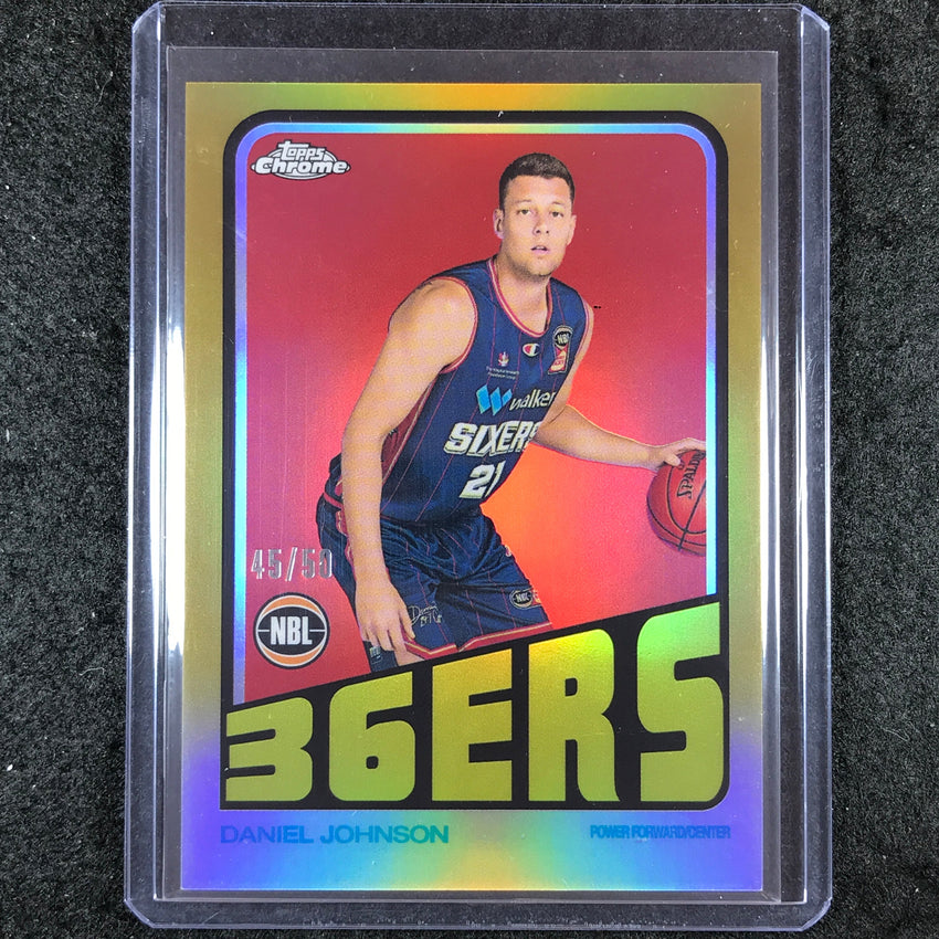 2022-23 Topps Chrome NBL DANIEL JOHNSON 1972 Topps Gold 45/50