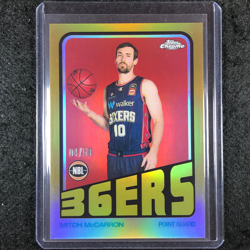 2022-23 Topps Chrome NBL MITCH MCCARRON 1972 Topps Gold 4/50