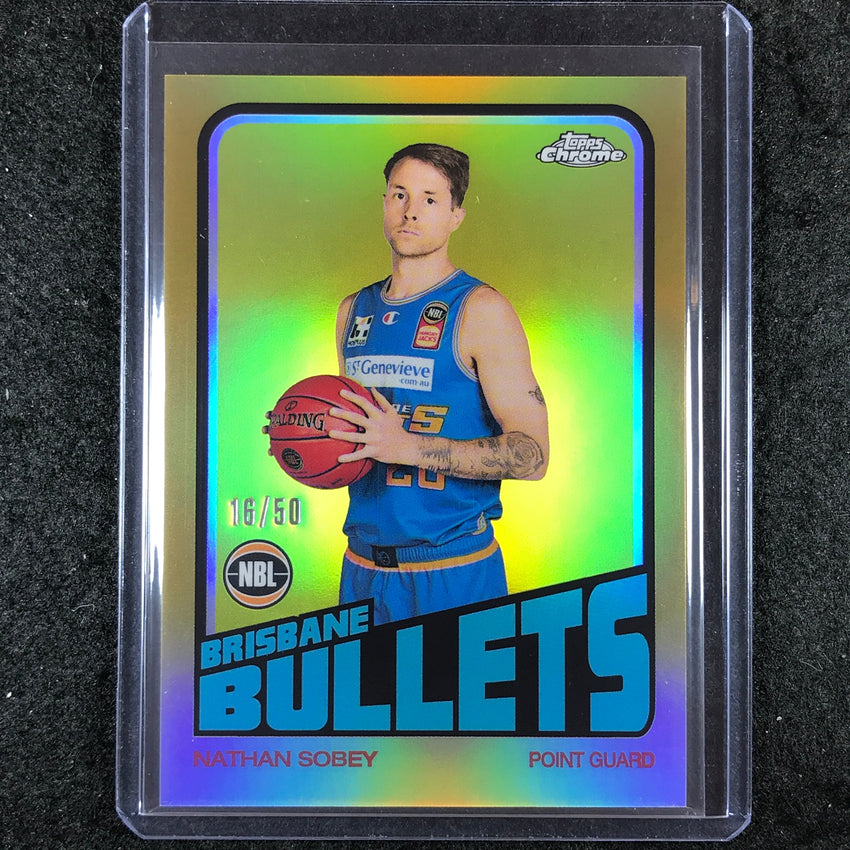 2022-23 Topps Chrome NBL NATHAN SOBEY 1972 Topps Gold 16/50