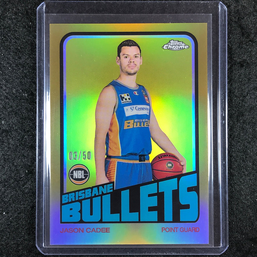2022-23 Topps Chrome NBL JASON CADEE 1972 Topps Gold 3/50