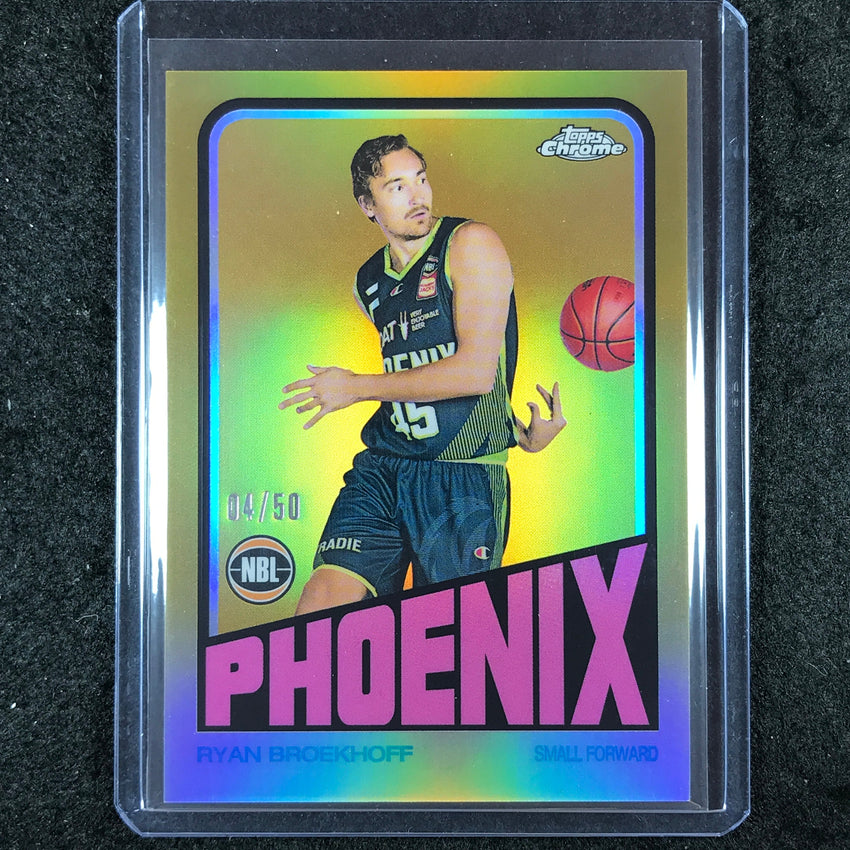 2022-23 Topps Chrome NBL RYAN BROEKHOFF 1972 Topps Gold 4/50