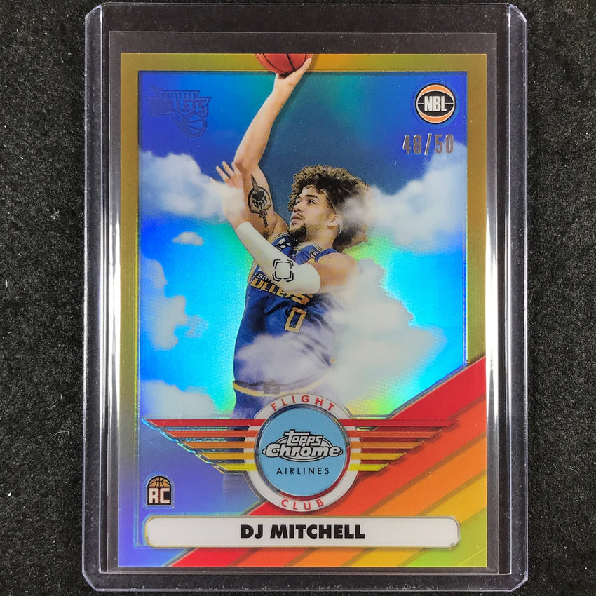 2022-23 Topps Chrome NBL DJ MITCHELL Flight Club Rookie Gold 48/50