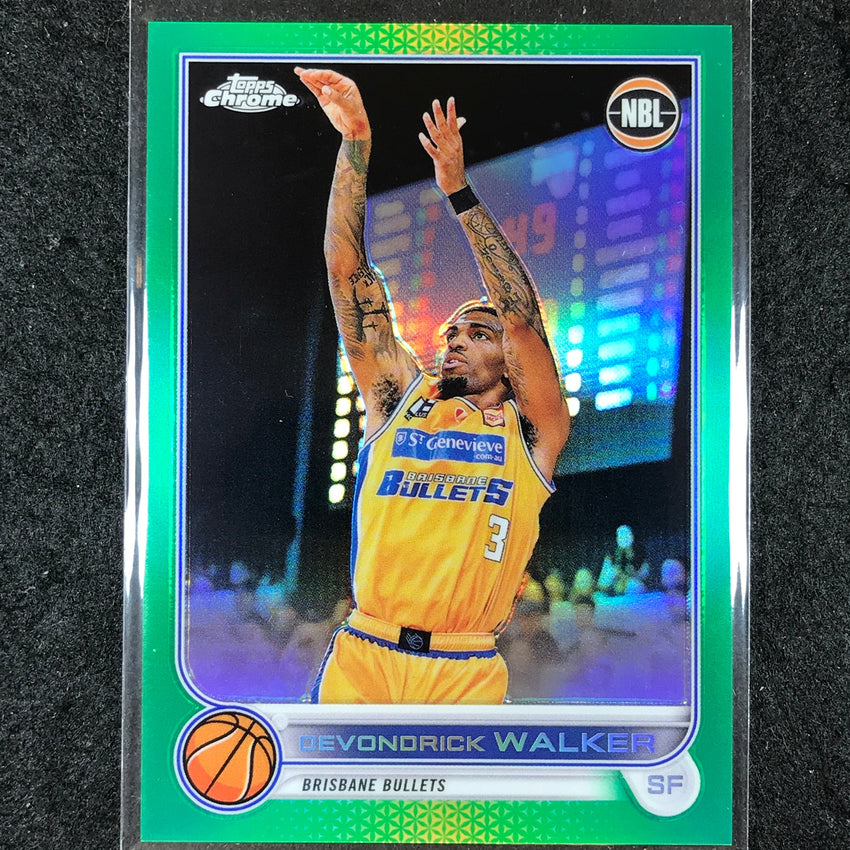 2022-23 Topps Chrome NBL DEVONDRICK WALKER Green /99 #14