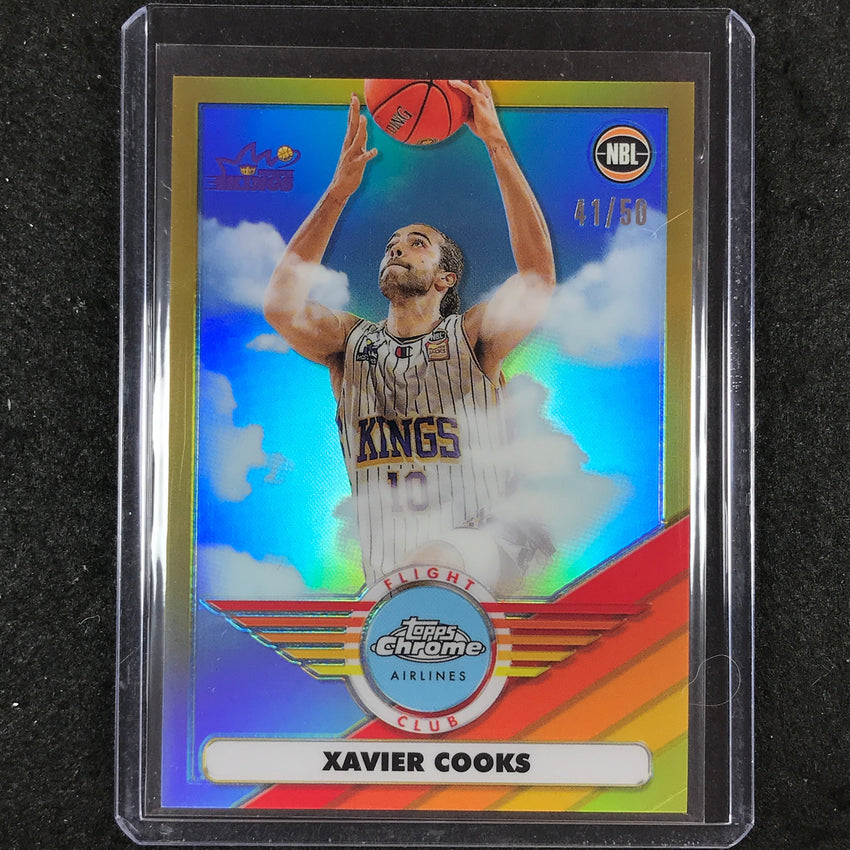 2022-23 Topps Chrome NBL XAVIER COOKS Flight Club Gold 41/50