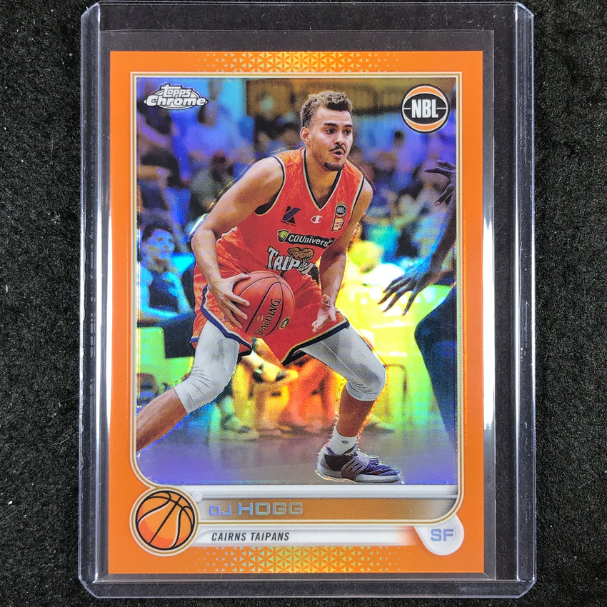 2022-23 Topps Chrome NBL DJ HOGG Orange 21/25 #25